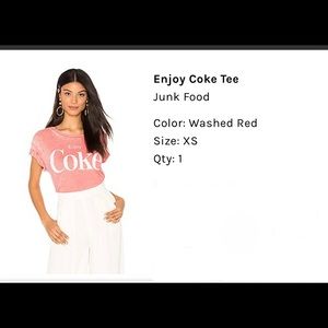 Junk Food “Enjoy Coke” Vintage Graphic T-Shirt XS